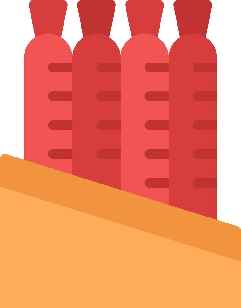 A stack of bottles with red labels vector