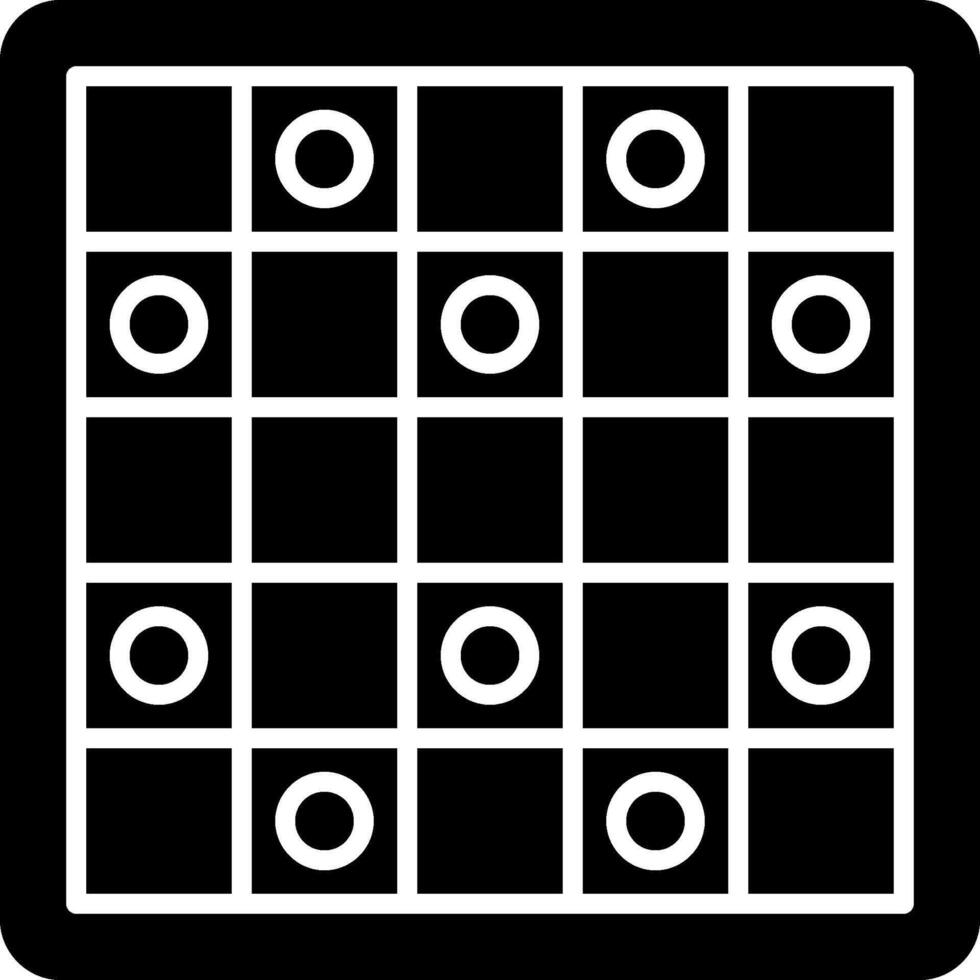 A black and white square with circles on it vector