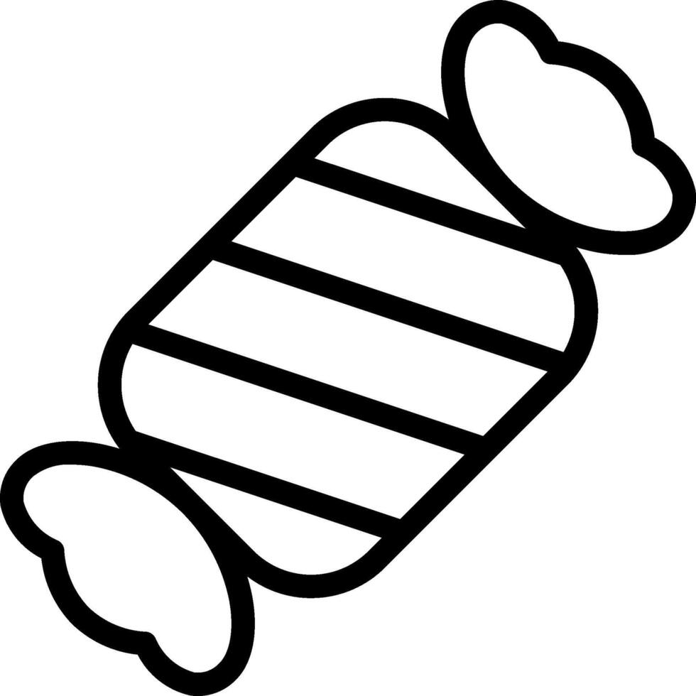 A candy bar outline on a white background vector