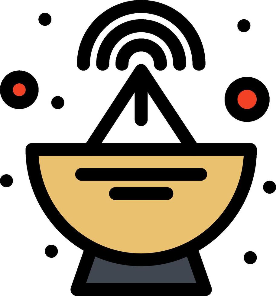 A bowl with a wifi symbol on it vector