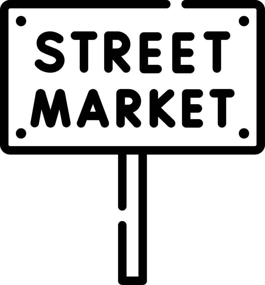 Street market illustration design vector