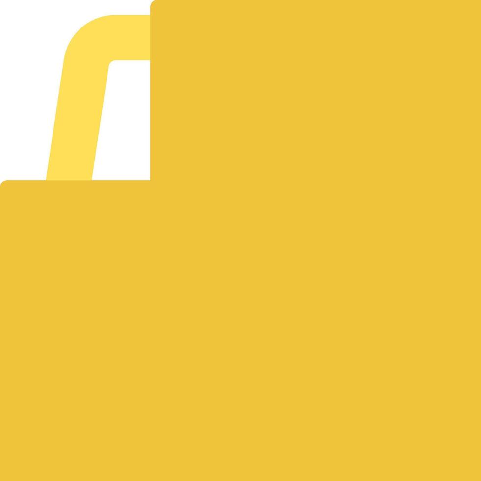 A yellow file folder icon vector