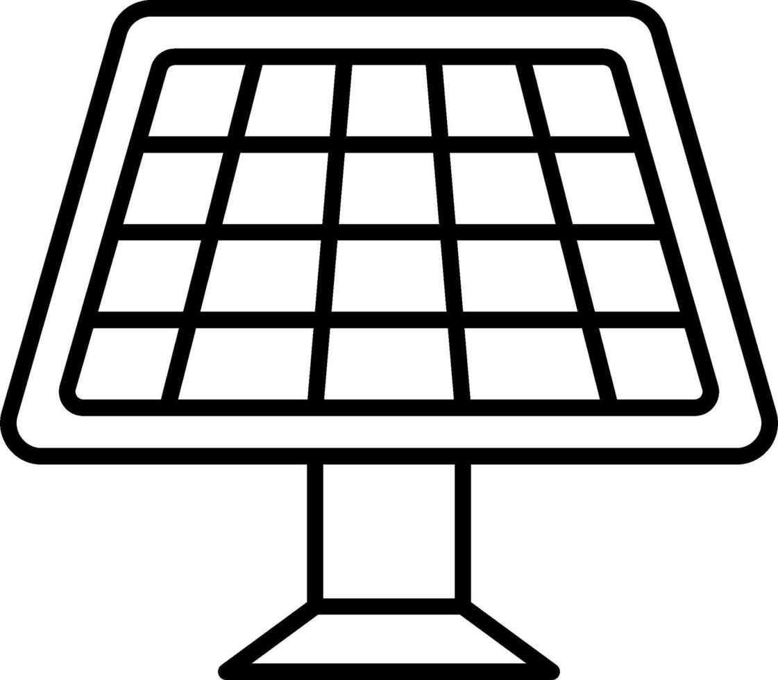 Solar panel icon illustration vector