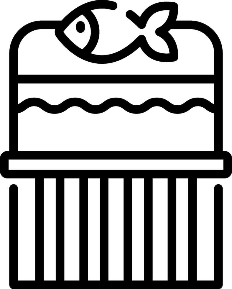 Fish cake icon vector