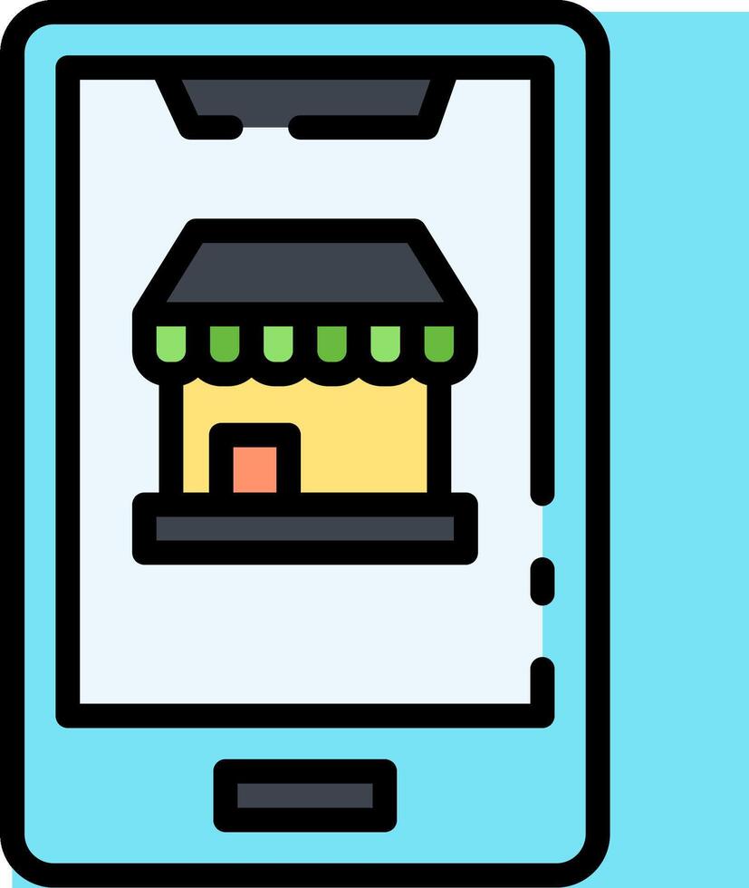 Mobile app icon vector