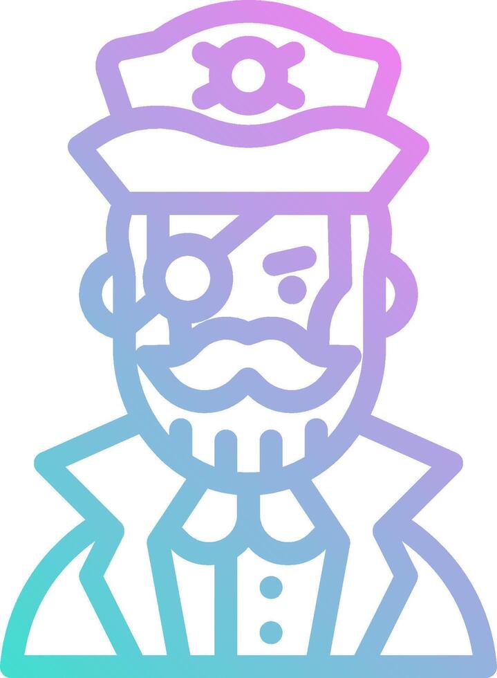A man in a hat and beard with a mustache vector