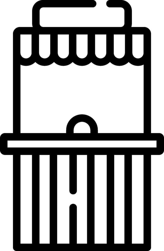 A black and white icon of a basket vector