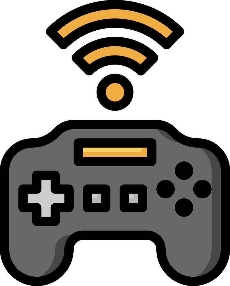 A game controller with wifi symbol on it vector