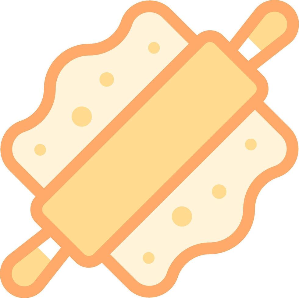 A rolling pin icon on a white background vector