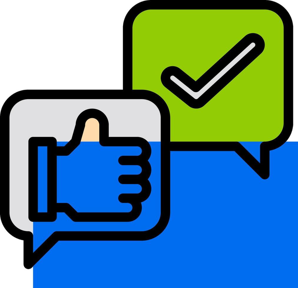 The thumbs up icon is a symbol of approval vector