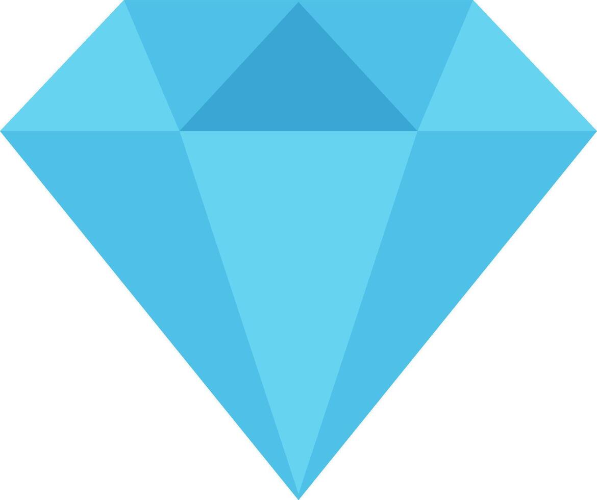 A blue diamond icon vector