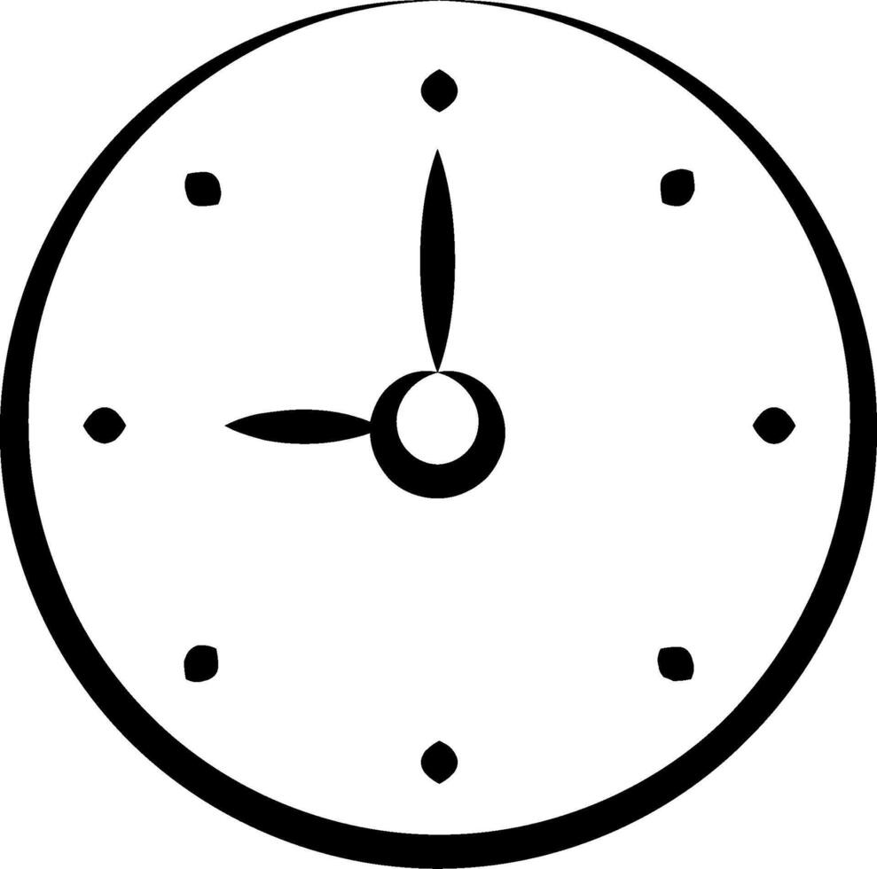 Clock icon clipart vector