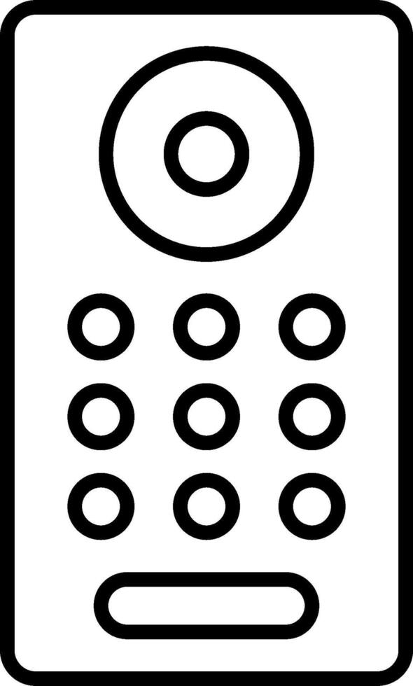 A black and white image of a phone vector