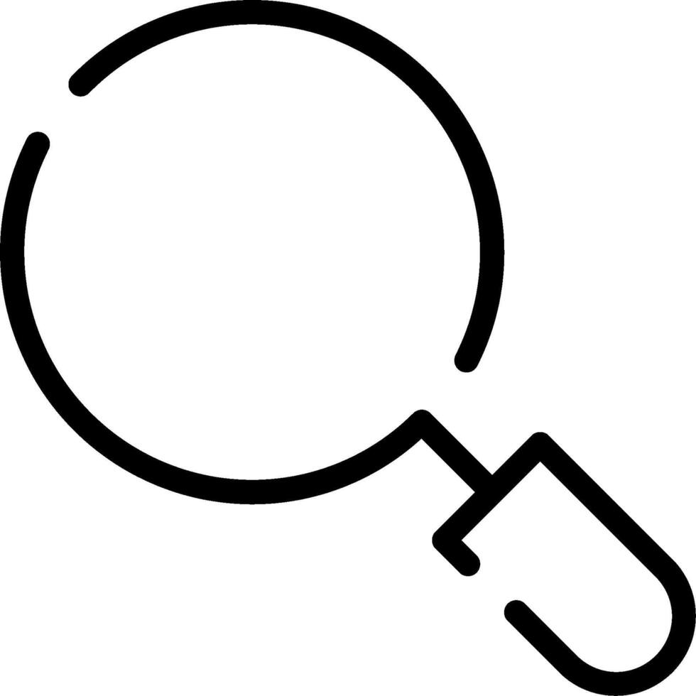Magnifying glass icon illustration vector