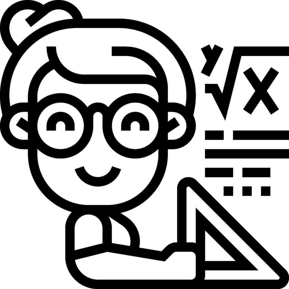 A woman with glasses and a calculator is holding a piece of paper vector