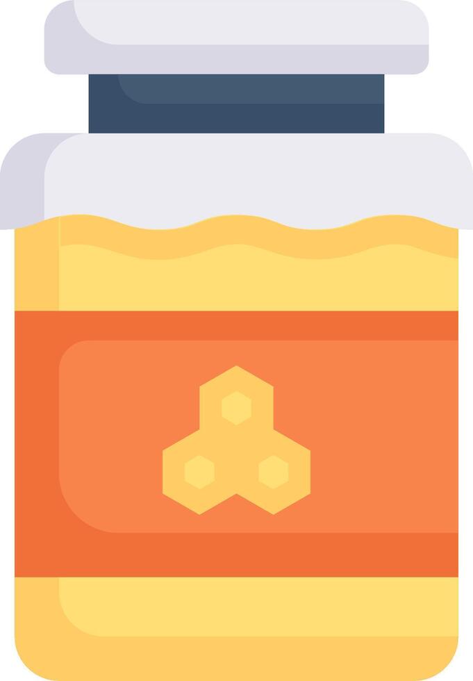 Honey jar icon vector
