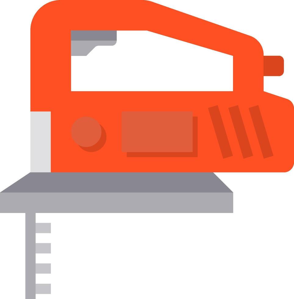 A red and orange tool on a white background vector