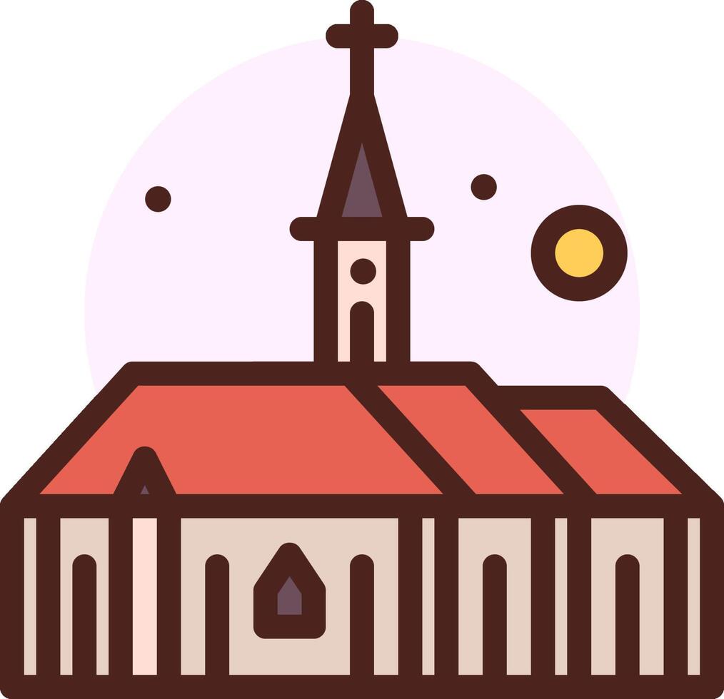 Church icon illustration vector