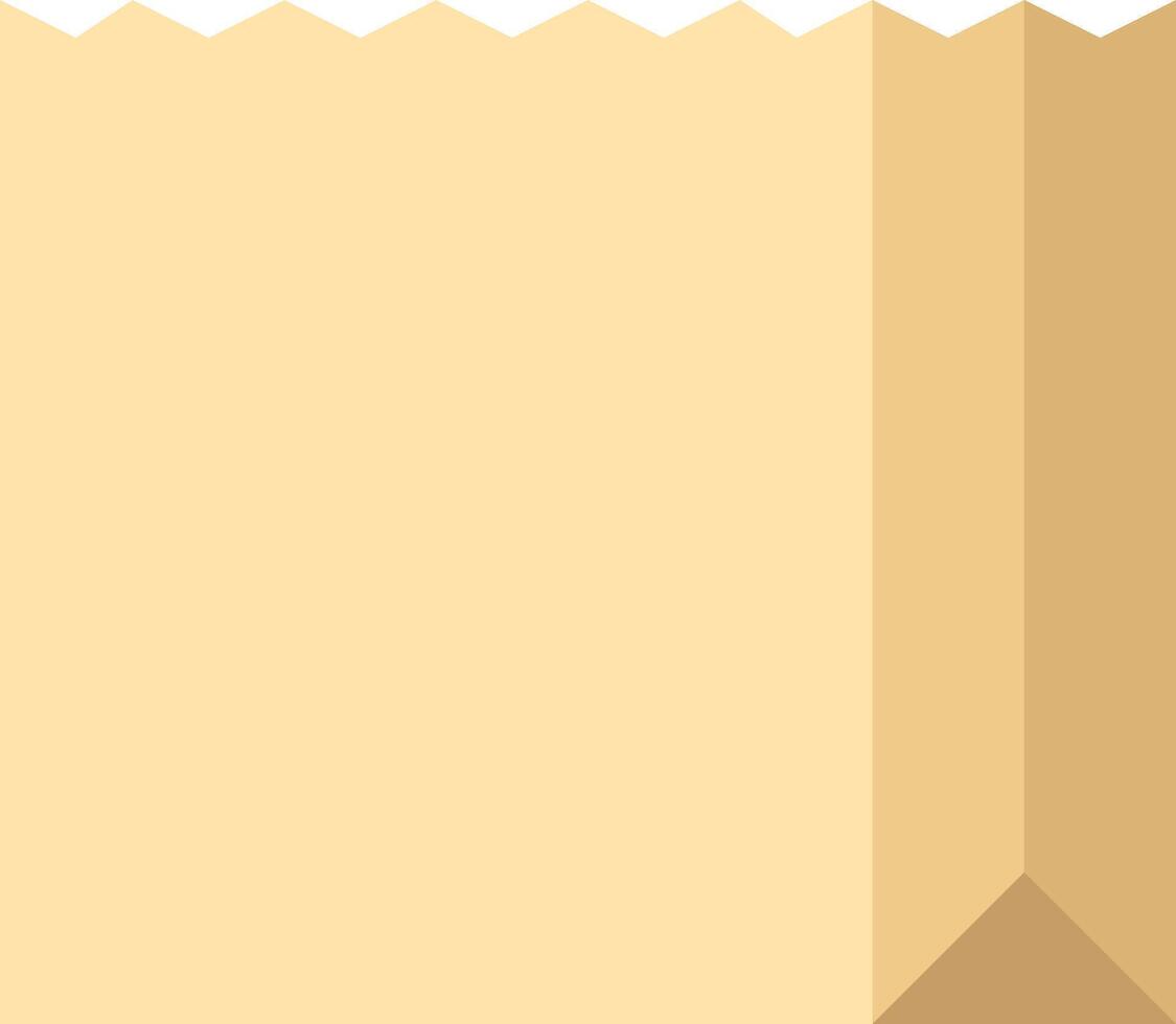 A paper bag with a yellow stripe on it vector