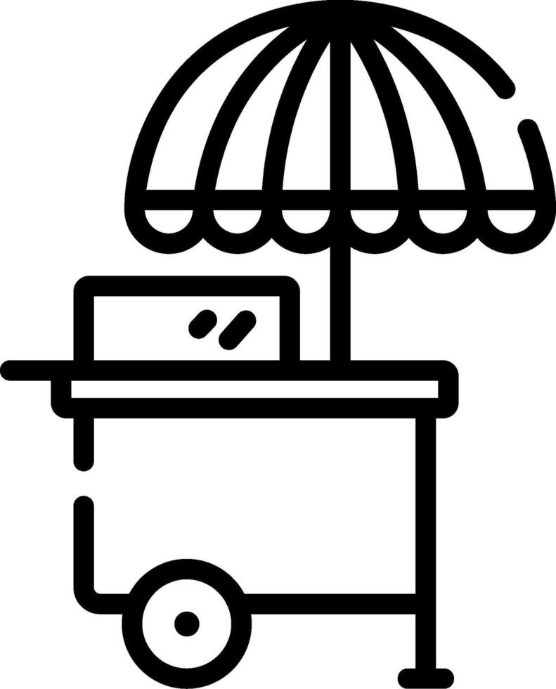 Food cart icon illustration vector