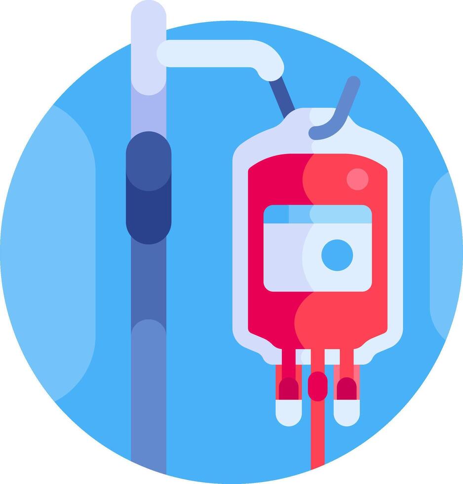 An illustration of a blood bag vector