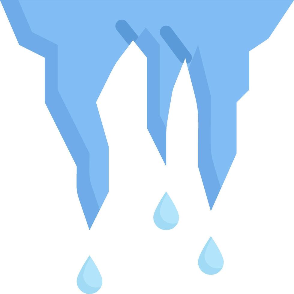 Iceberg with water drops vector
