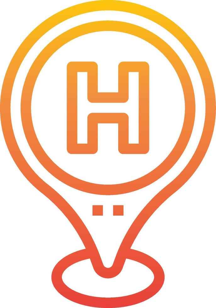 The logo for a hotel app vector