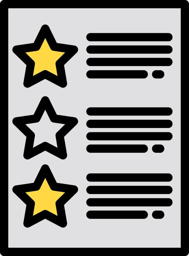 A star rating icon with four stars vector