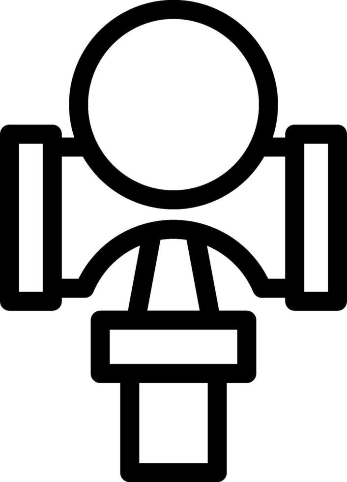 A black and white drawing of a pipe vector