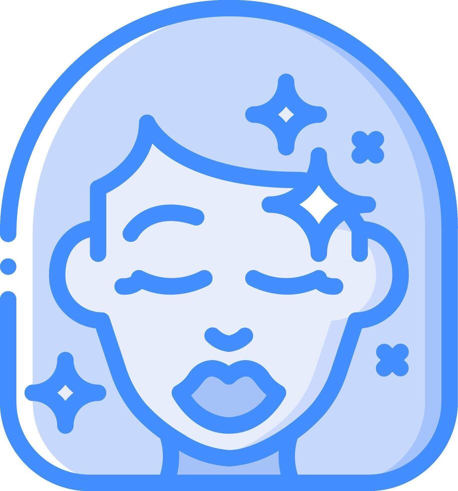A woman with stars on her face vector