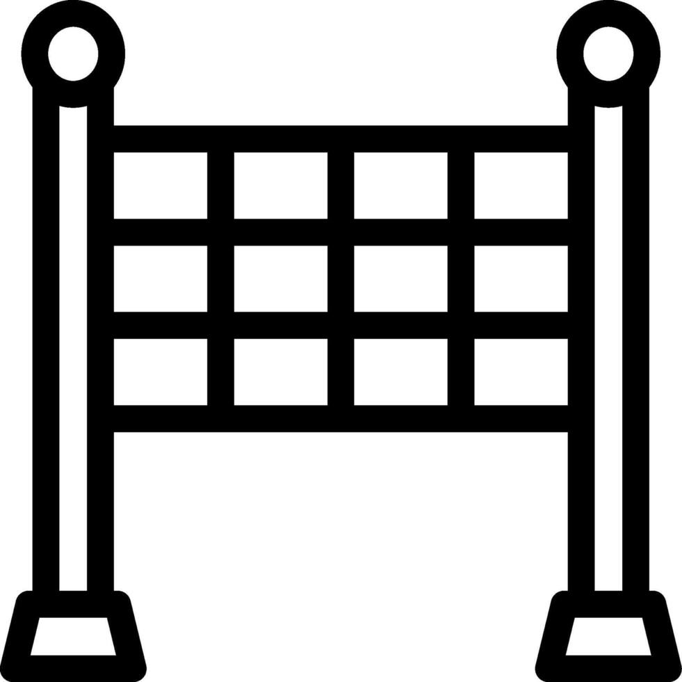 A black and white illustration of a net vector
