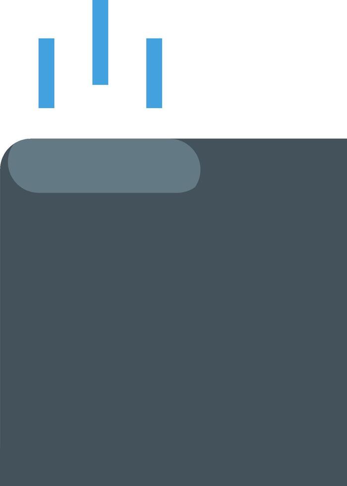 A blue cloud with a blue line coming out of it vector