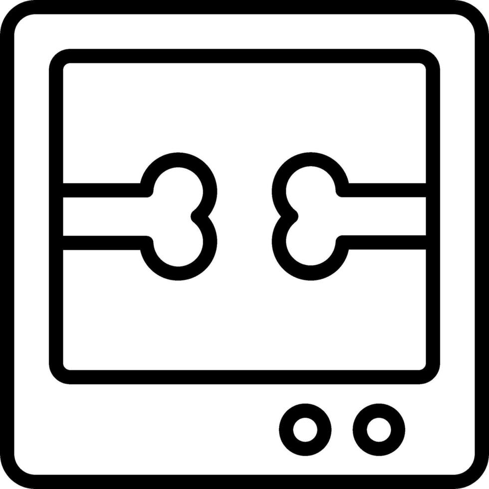 A black and white image of a microwave vector