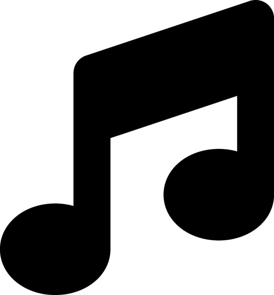 Music note icon clipart vector