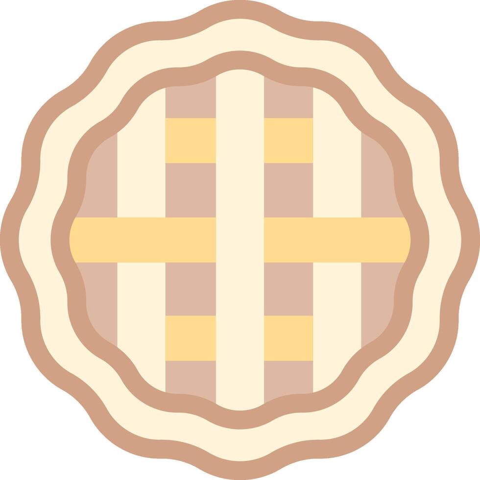 Pie icon with a checkered pattern vector