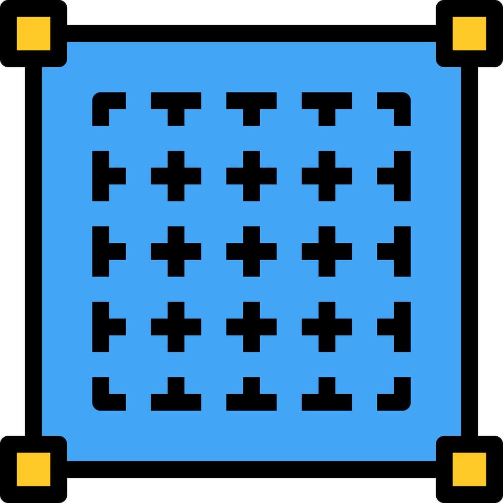 A blue square with a cross on it vector