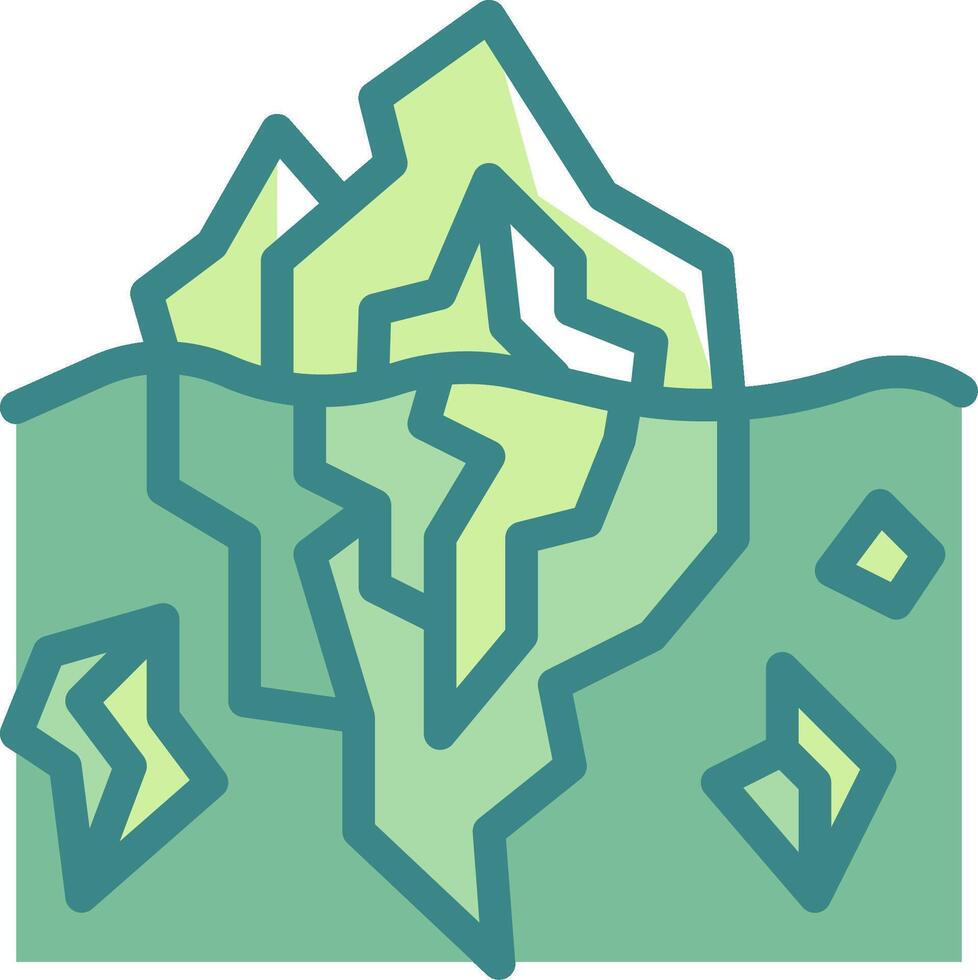 Iceberg icon illustration vector