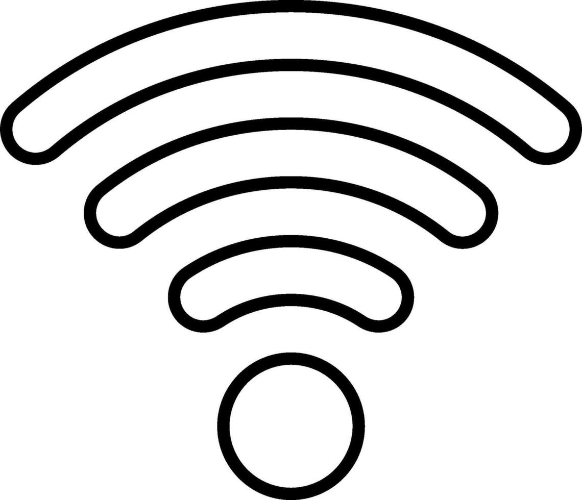 A wifi symbol on a white background vector