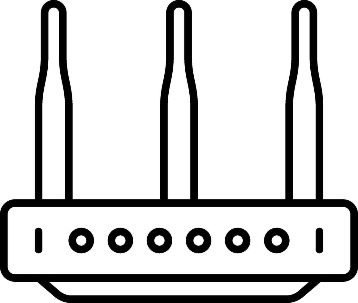 A router icon on a white background vector
