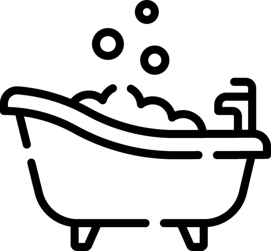 Bathroom icon with bubbles and soap vector