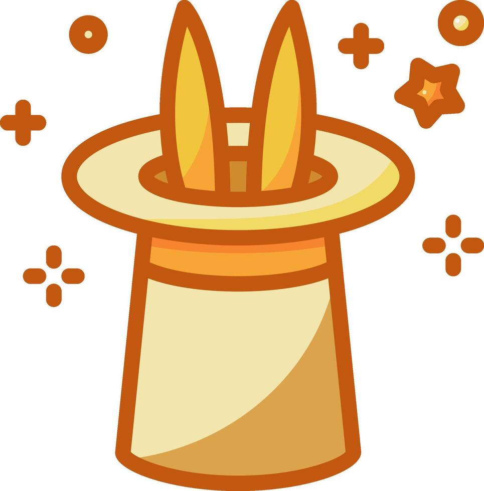 Magical hat icon vector