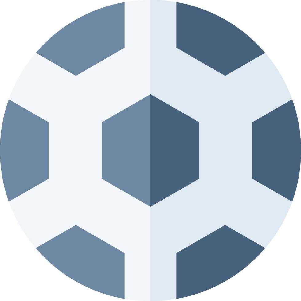 A soccer ball with hexagonal shapes on it vector