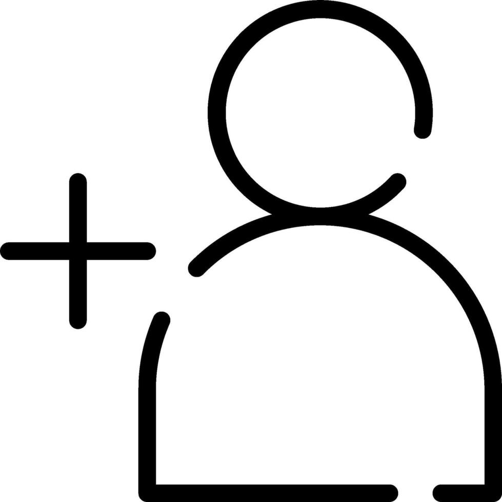 A person with a plus sign on their head vector