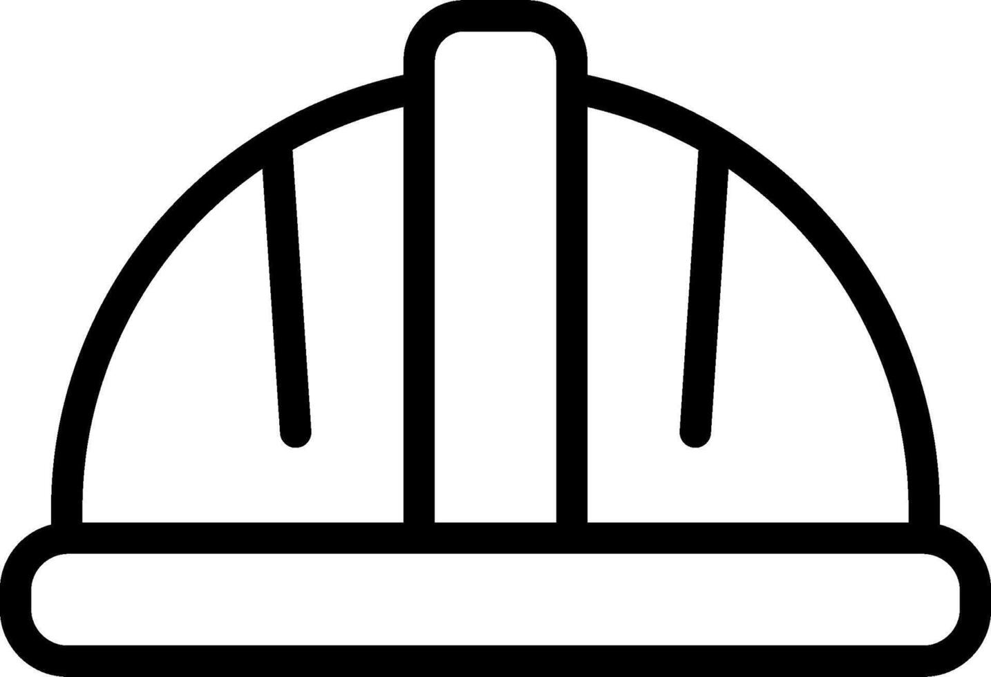 A construction helmet icon on a white background vector