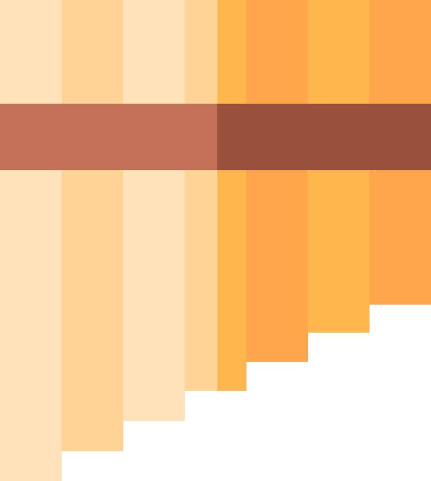 A line of orange and brown stripes vector