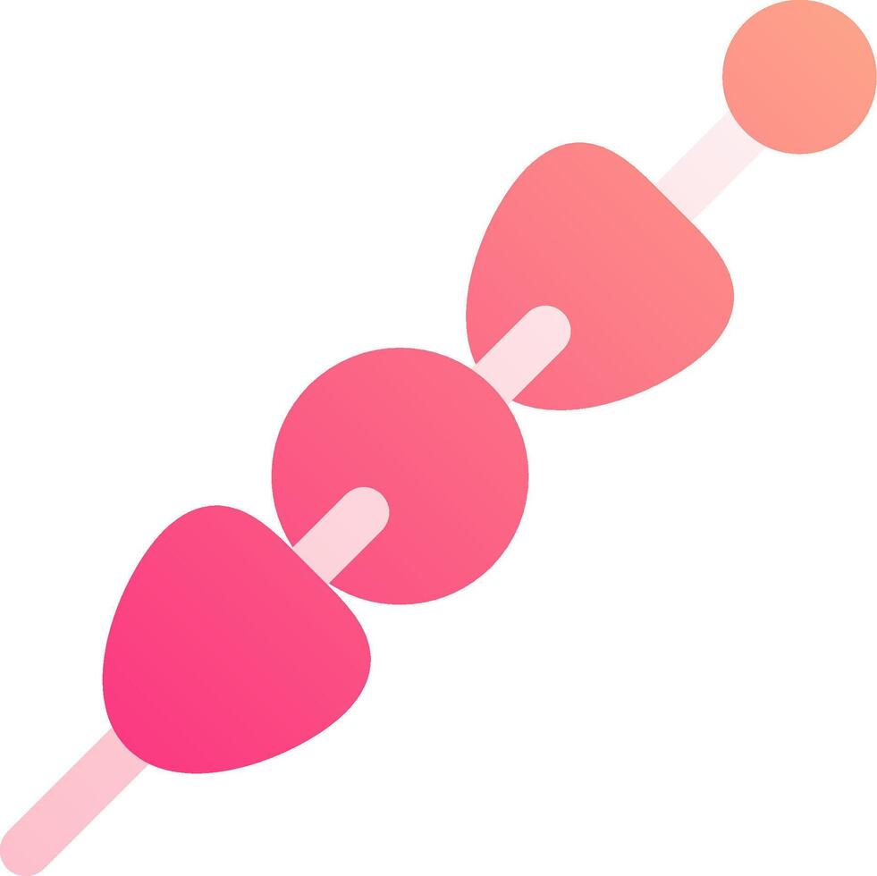A pink and orange lollipop with a pink heart on it vector