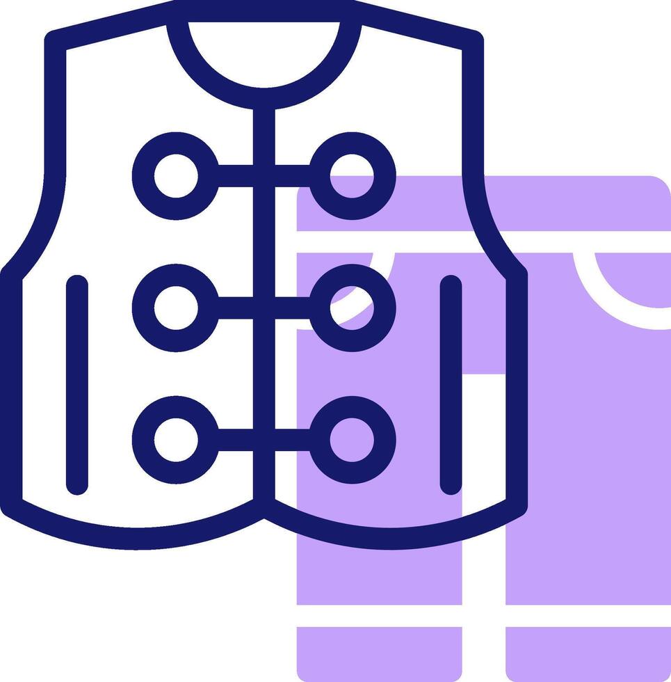 A vest and pants icon vector