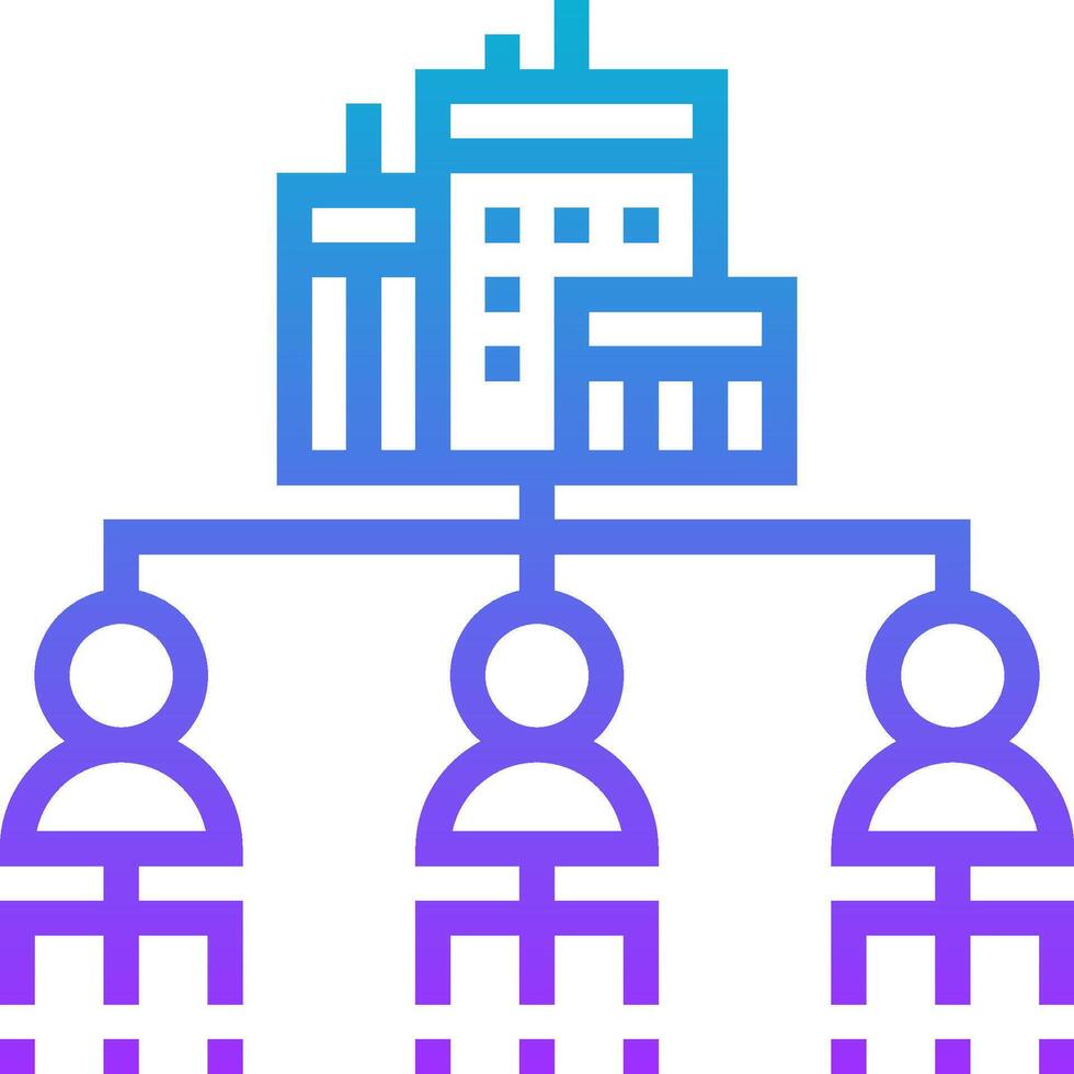 A group of people sitting on top of a building vector
