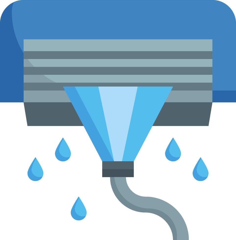 A vacuum cleaner with water dripping from it vector