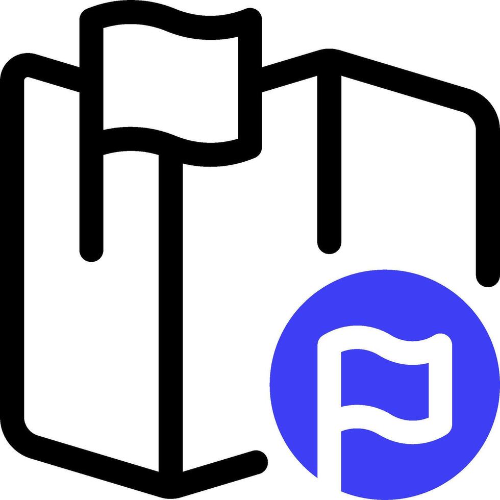 The logo for the pinterest app vector